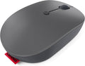 Lenovo Go Multi-Device Wireless Mouse 2.4GHz Nano USB-C Receiver Bluetooth Adjustable DPI USB-C Rechargeable Battery Qi Wireless Charging Ambidextrous GY51C21211 Grey