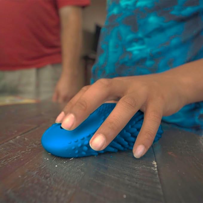 HedgeHog Health Hoglet Wireless Computer Mouse – Cute Functional and Tactile Fidget Tool. Combines Stress Relief with Comfort and Style Perfect for Enhancing Focus and Productivity (Blue)