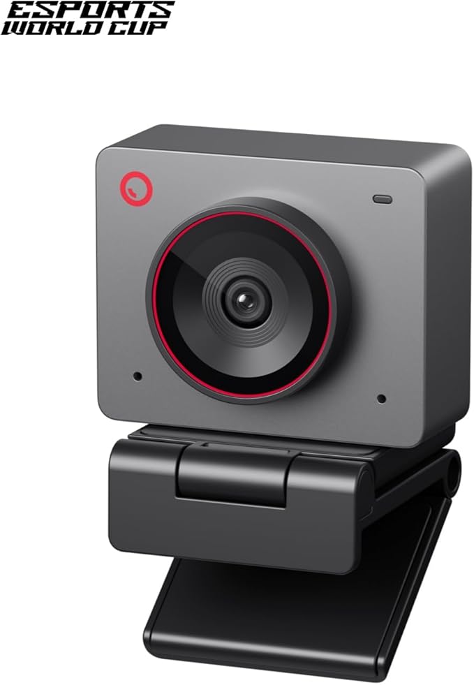 OBSBOT Meet 2-4K Webcam for PC with 1/2 Sensor AI Framing &amp Autofocus Beauty Mode Lightweight Gesture Control HDR Dual Microphone 60 FPS Web Cam for Streaming Meeting Gaming. (Space Gre
