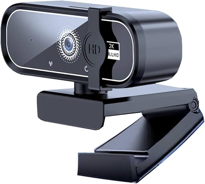 GIZNXBA Webcam for PC with Built-in Microphone Auto Light Correction USB-A Privacy Cover Wide Angle Camera for High-End Business Meetings&ampLive Streaming(1080P)