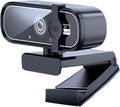 GIZNXBA Webcam for PC with Built-in Microphone Auto Light Correction USB-A Privacy Cover Wide Angle Camera for High-End Business Meetings&ampLive Streaming(1080P)