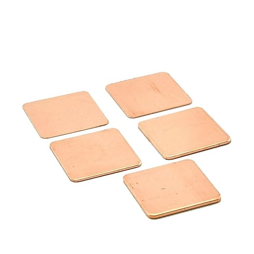 10pcs 15x15x0.4mm DIY Copper Spacer Heat Sink Thermal Pad Cooling Laptop BGA CPU VGA Chip RAM IC