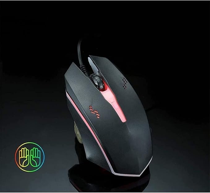 Wired Gaming Keyboard Mouse ComboCompact 104 Keys Backlit Computer Keyboard with Gaming MouseUSB Wired Set for Laptop and Computer