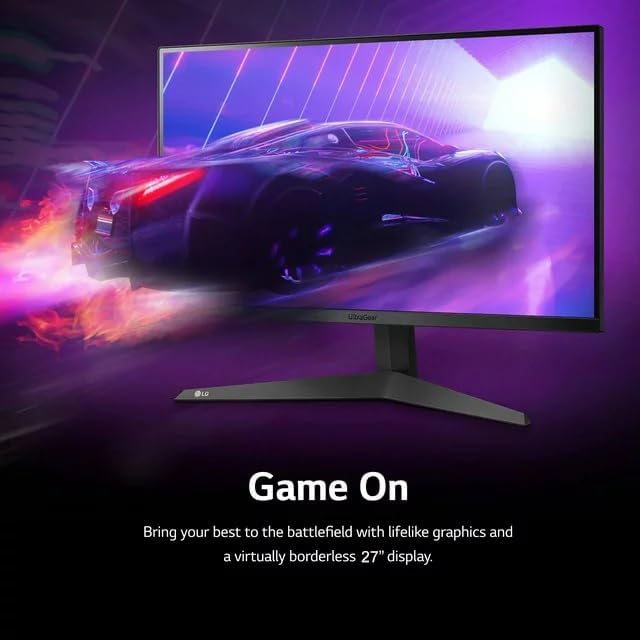 LG 27 inch Ultragear Gaming Monitor FHD (1920 x 1080) 165Hz 1ms 3-Side Virtually Borderless AMD FreeSync Premium with 5ave HDMI Cable