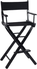 Adjustable Office Computer Chair with Armrest Portable Folding Chair Outdoor Courtyard Balcony Backrest Armrest(Black)