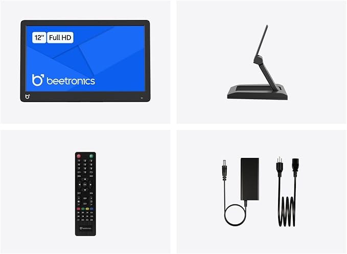 Beetronics 13 Inch Professional Monitor – Full HD 1080p IPS Display | High-Performance Durable Plastic Housing | HDMI VGA BNC RCA Inputs | Matte Screen 24/7 Operation Wide Viewing Angles | 13HD7