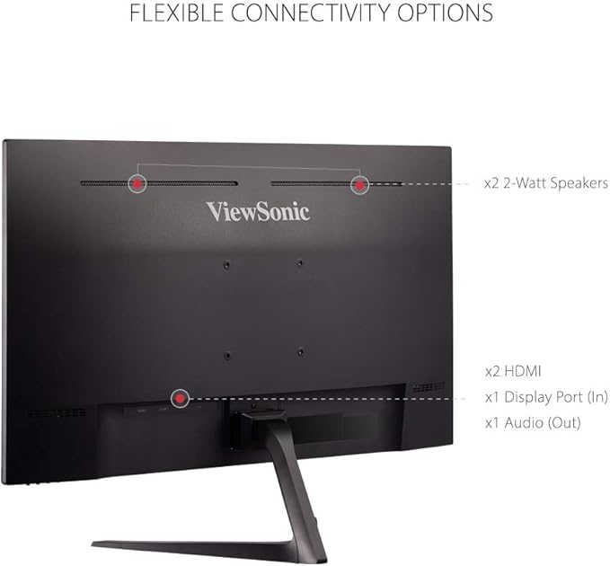 ViewSonic VX2718-P-MHD 27 Inch 1080p 1ms 180Hz Gaming Monitor with FreeSync Eye Care HDMI and DisplayPort