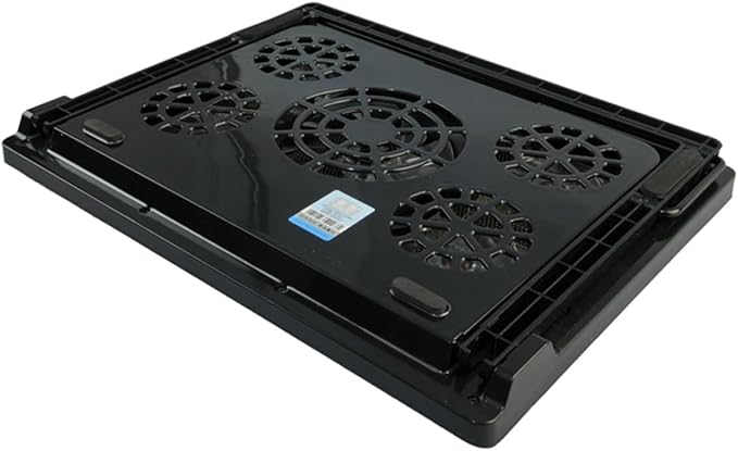 jojofuny 5-Fan Laptop Cooling Mat Notebook Cooler Portable Laptop Stand Fan Easy Install Gaming Cooler