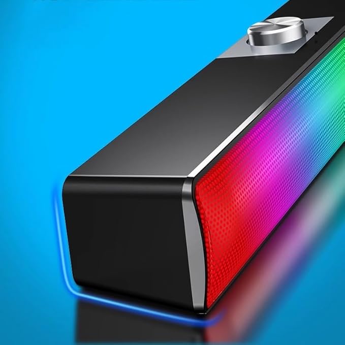 Computer Audio Desktop Heavy Subwoofer Laptop Home Wired Small Speaker Light E-Sports Games