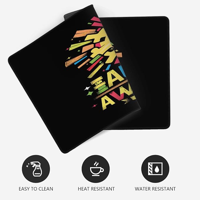 Large Mouse Mat Light Bulb Color Autism Computer Mousepad with Non-Slip Rubber Base Waterproof Mouse Pad Keyboard Pad for GamerHome School Laptop Office Accessories35.4x15.7 in