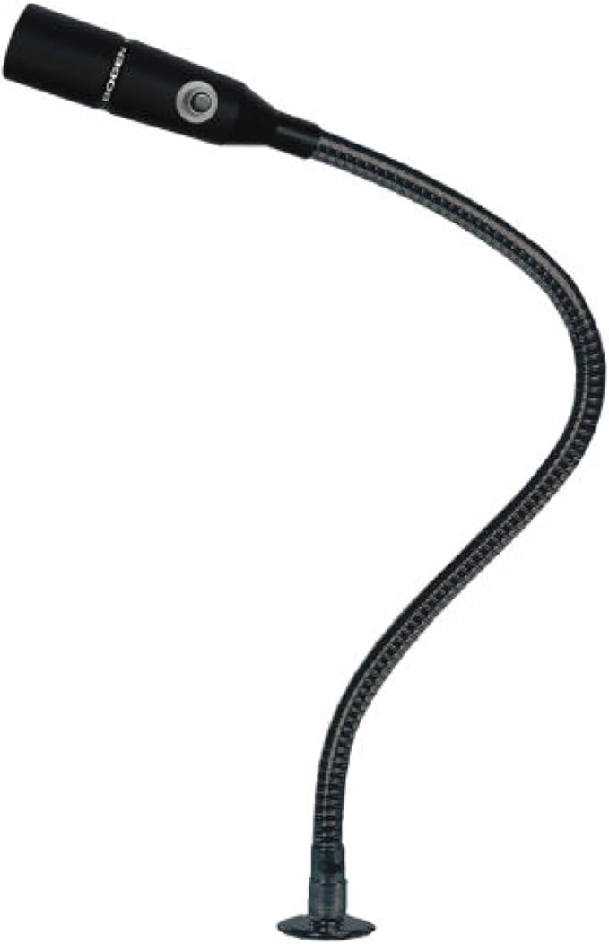 Bogen MGN19A Push-Button Gooseneck Mic Omni-Directional Microphone