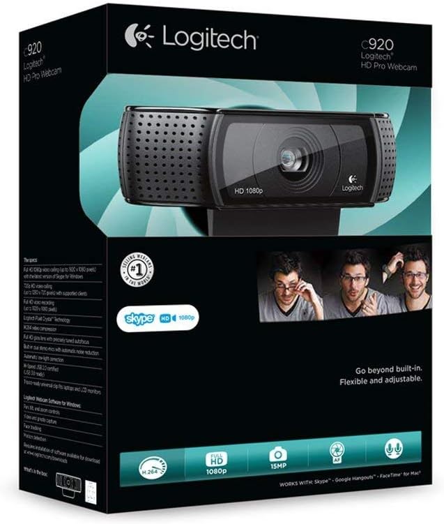 Logitech C920 Widescreen HD Pro Webcam Black - Local Warranty
