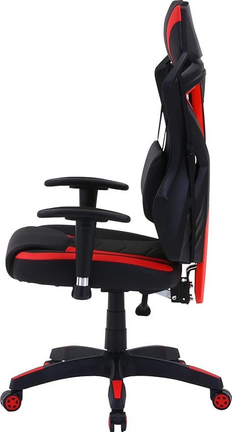 不二貿易(Fujiboeki) Fuji Boeki 19427 Rays Gaming Chair Personal Chair Width 27.0 x Depth 25.8 x Height 46.5-49.2 inches (68.5 x 65.5 x 118-125.5 cm) Red Mesh Rotatable Reclining