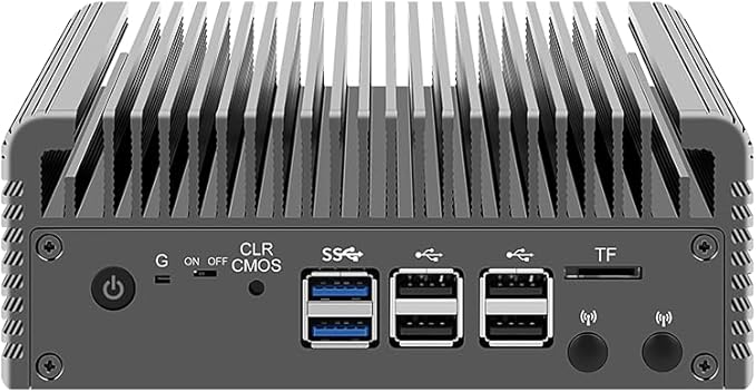 CWWK Firewall Mini PC Intel N Series N100DDR5 16G RAM 256G NVMe SSD4 x 2.5GbE i226V LANMicro Router ApplianceAES-NIOPNsense