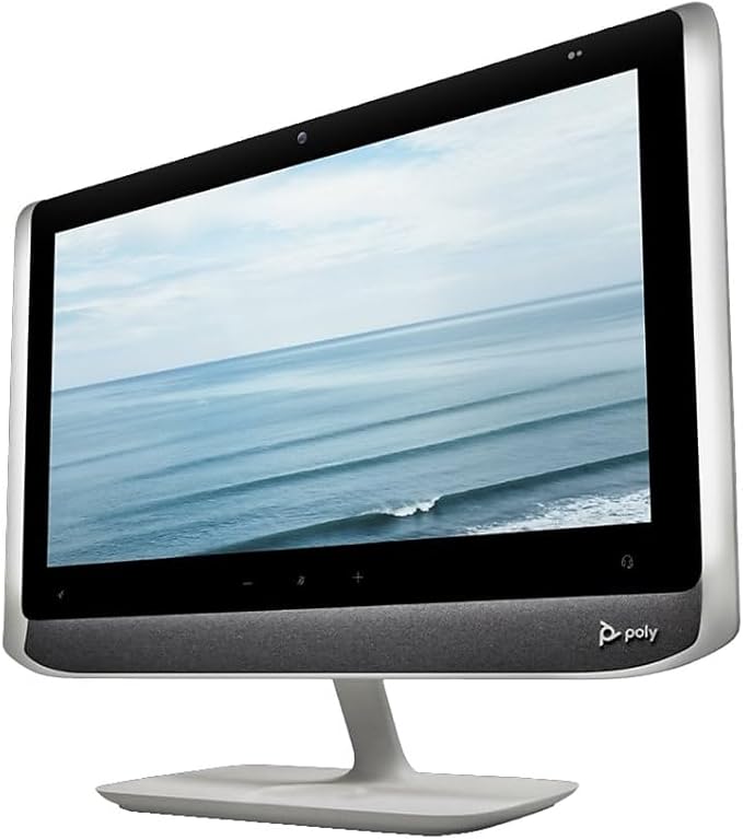 Plantronics Poly - Studio P21 Personal Meeting Display Polycom - 1080p HD Video Quality - Enterprise-Grade 21 inch Display - Integrated Stereo Speakers - Certified for Zoom and Teams