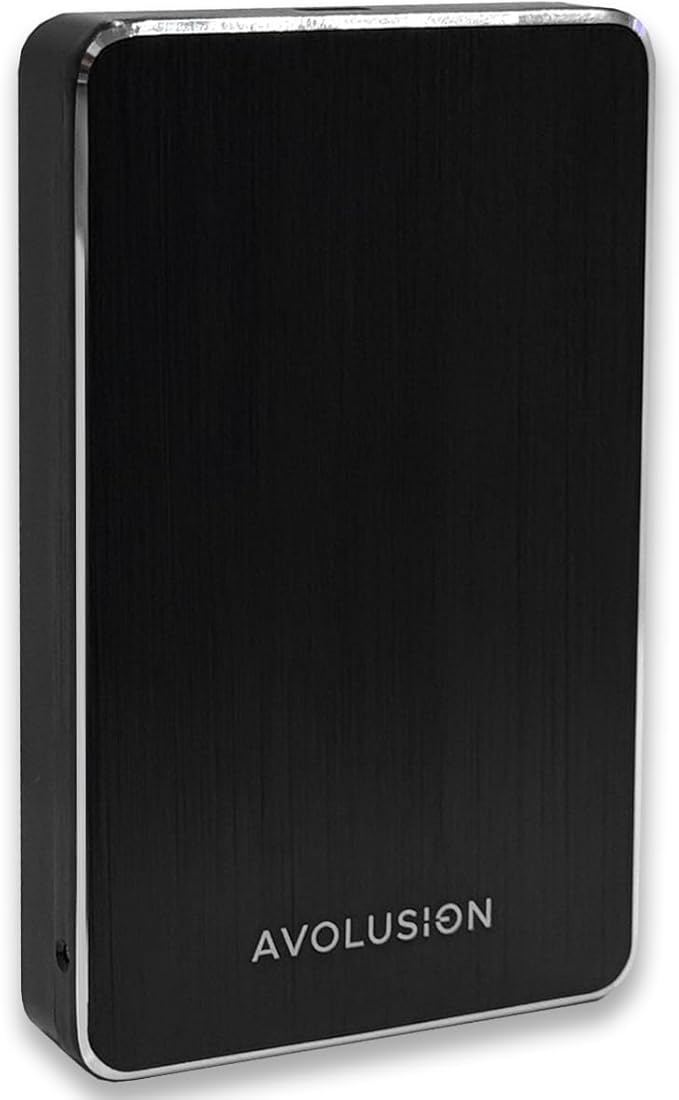 Avolusion M2 1TB USB 3.0 Portable External Gaming Hard Drive (for PS4 / PS5 Game Console or Windows Laptop/PC)