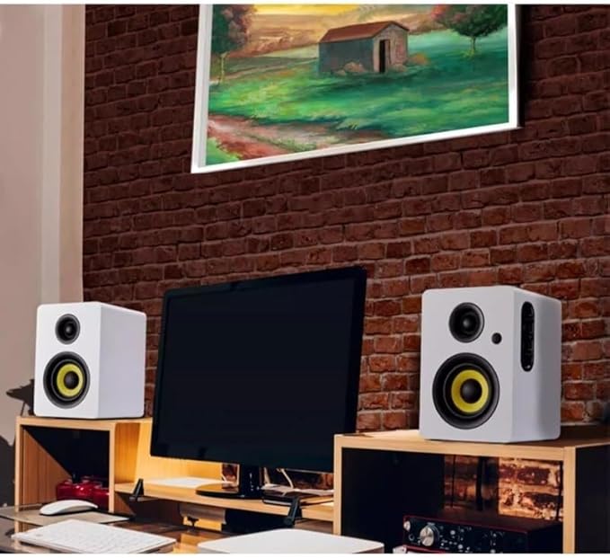 Dual Mode USB Computer Speaker Heavy Bass Cinema-Grade Surround Sound Active Bookshelf Speakers for TV PC
