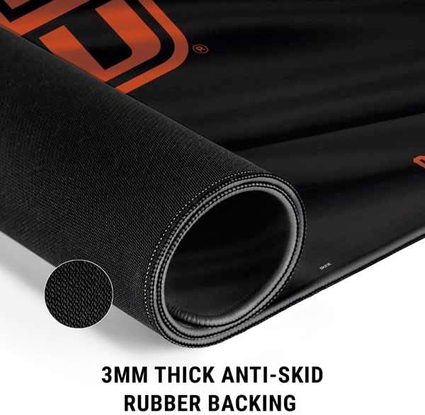 Skinit Medium Gaming Mouse Pad - Officially Licensed Oklahoma State Jersey Design with Stitched Edges Waterproof Non-Slip Rubber Base Desk Mat for Keyboard &amp Mouse 17.7 x 15.75 inches