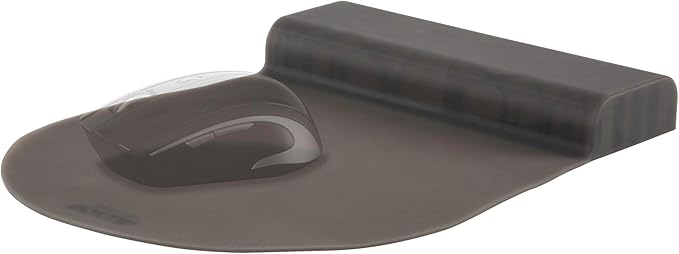Allsop ErgoFlex Mouse Pad with Silicone Grid Wrist Support - Black (31879)