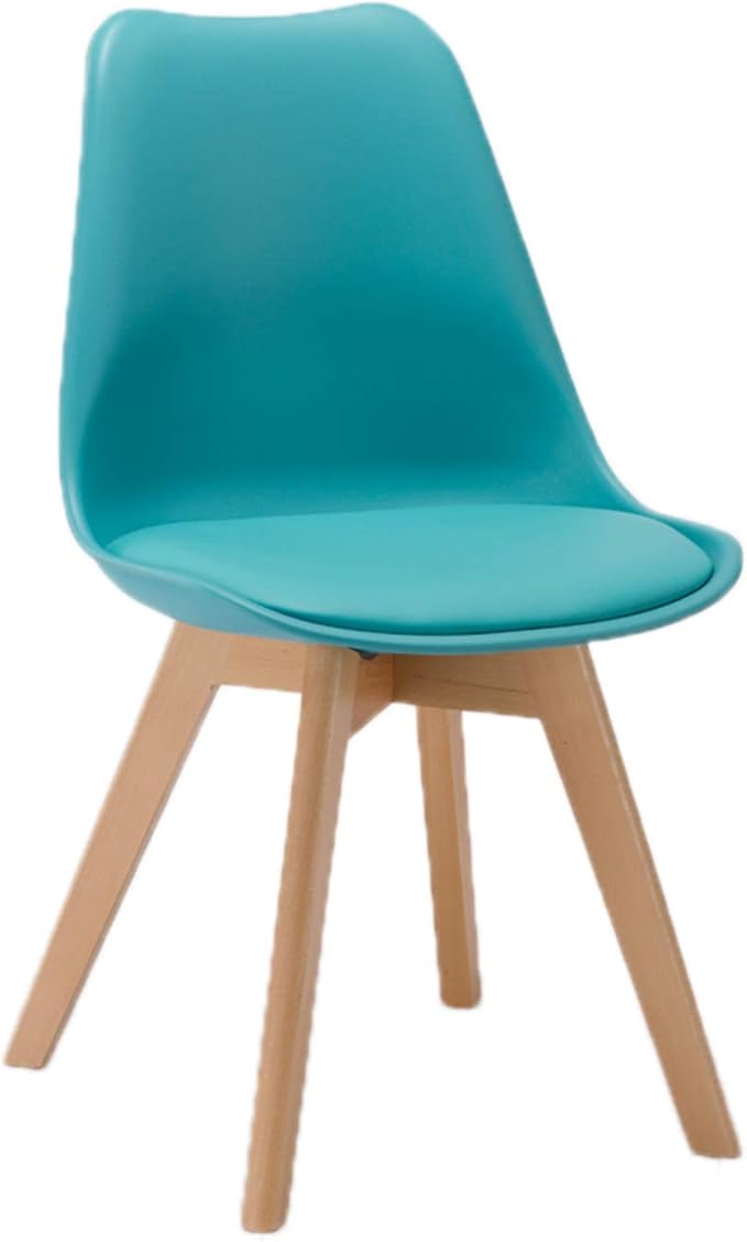 Mlaea Computer Racing Gaming Chair Conference Reception Work Chair with Wood FrameTV Station Lounge Laboratory Chair 48 * 60 * 82CM(Color:#4)