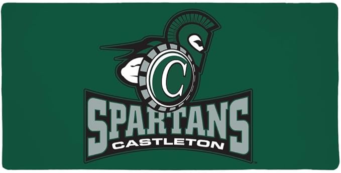 Castleton University Spartans Primary Logo Large Gaming Mouse Pad Desk Mat with Stitched Edges Non-Slip Base for Gamer Home and Office 31.5 x 15.7
