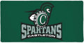 Castleton University Spartans Primary Logo Large Gaming Mouse Pad Desk Mat with Stitched Edges Non-Slip Base for Gamer Home and Office 31.5 x 15.7