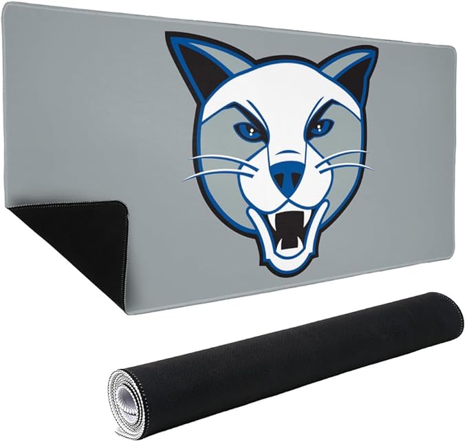 Daemen College Wildcats Primary Logo Large Gaming Mouse Pad Desk Mat with Stitched Edges Non-Slip Base for Gamer Home and Office 31.5 x 15.7