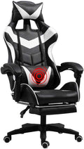 UISLA Swivel Task Ergonomics Lift Seat with footrest High Back Gaming Multifunction with Headrest and Lumbar Support for Video Game Swivel fied