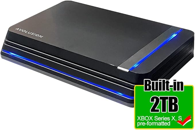 Avolusion HDDGear Pro X 2TB USB 3.0 External Gaming Hard Drive (for Xbox Series X|S) - 2 Year Warranty (Renewed)