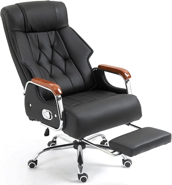Office Chair Gaming Chair Computer Chair Boss Chair Office Executive Chairs Armchair with Footrest Computer Chair Ergonom (Color : Argento Size : Talla �nica)