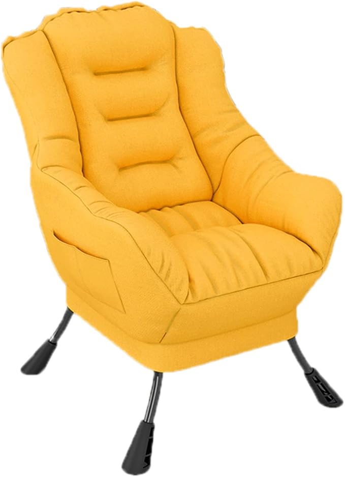 Mlaea Ergonomic Deck Chairs Comfortable Soft Bedroom Chairs Clothing Store Restaurant Gaming Reclining Chairs 45 * 45 * 85CM(Color:#2)