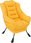 Mlaea Ergonomic Deck Chairs Comfortable Soft Bedroom Chairs Clothing Store Restaurant Gaming Reclining Chairs 45 * 45 * 85CM(Color:#2)