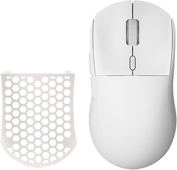 FIRSTBLOOD ONLY GAME. AJ199 Wireless Gaming Mouse PAW3395 Sensor 26000 DPI 60g Ultra-Lightweight with Interchangeable Shell 80M Clicks 50+ Hours Battery for FPS/MOBA Gaming (White)