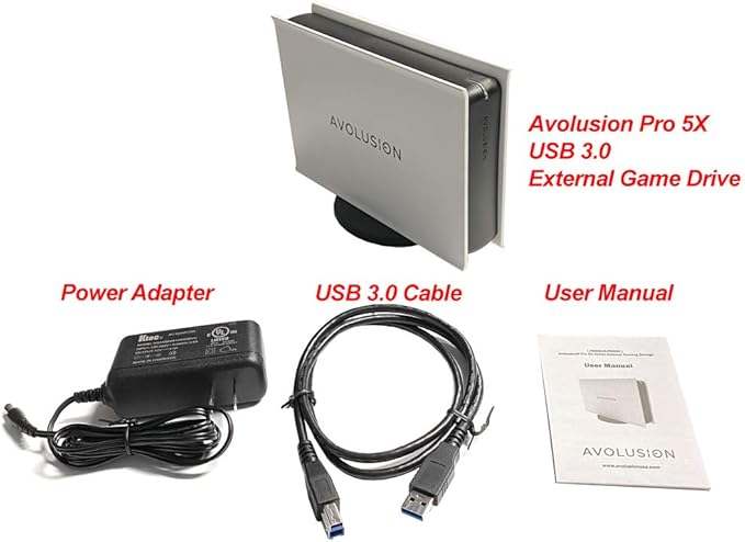 Avolusion PRO-5X Series 12TB USB 3.0 External Hard Drive for WindowsOS Desktop PC/Laptop (White) (Renewed)