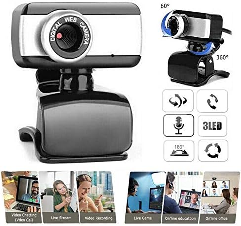 Computer Camera USB 2.0 HD Webcam Camera Webcam High Definition Camera Web Cam with Microphone for Computer PC Laptop Desktop
