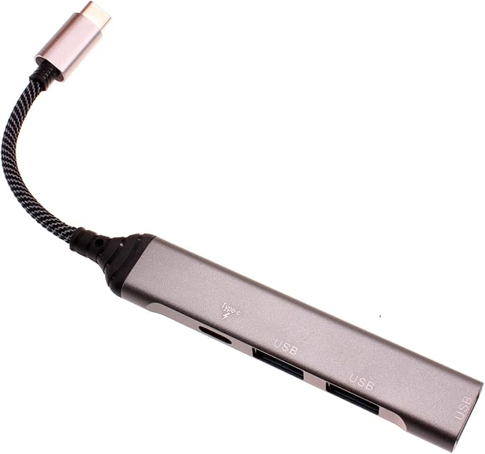 USB C Adapter 4-in-1 Hub PD Type-C Charger Port Compatible with Samsung Galaxy Tab S10 Ultra (14.6)/S10 Plus (12.4) USB Splitter
