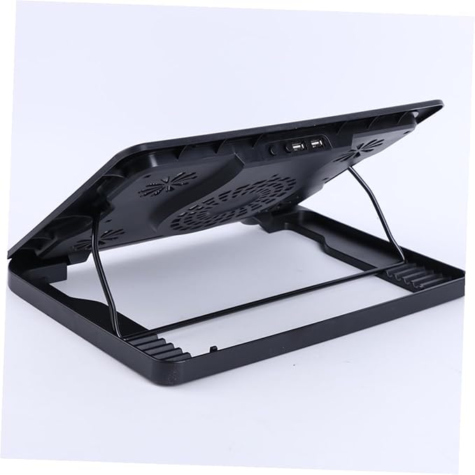 Laptop Cooling Stand 5 Fans USB Powered Cooling Base with Anti-Skid Heatsink Bracket for Notebooks and Laptops Multi-Angle for Gaming and Work Use