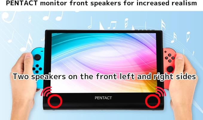 Mobile Monitor 11.6 Portable Display with Mobile Battery Dedicated Socket for Switch Tpye-C/HDMI/Touch Panel/PS5/XBOX/PC/Smartphone PTG-01