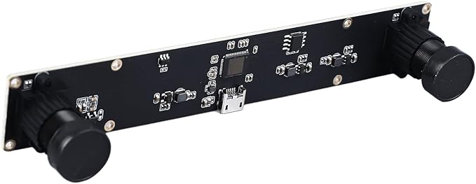 4MP Dual Lens USB Camera Board 1080P 3D VR Distance Measurement 72° Viewing Angle with Distortion - High Resolution Depth Detection Plug and Play Compatibility for Industrial U
