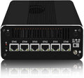 CWWK Firewall Appliance Mini PC13th Intel U300(up to 4.4GHz)6*Intel i226-V 2.5G Ethernet ports 5-core soft routing 2*USB3.2|1*TF slot|2*SATA|1*M.2 NVMe x4|triple display mini host32G RAM 512G SSD.