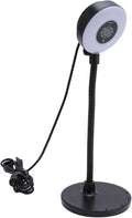 Dpofirs Webcam with Light Built in Mic 5MP Webcam with Fill Light 3 Color Modes for Online Learning
