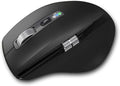 Wireless Bluetooth Side Scroll Mouse with Multi-Device Ergonomic Computer Mice with Smart Flying Scroll Quiet Click 4-Level DPI for Computer Laptop iPad Tablet MacBook (Black)