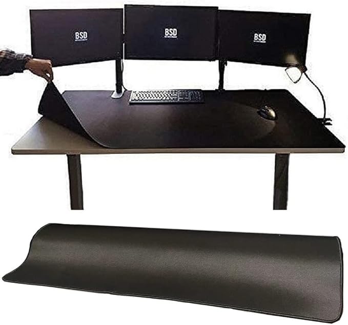 [60 x 30] Extra-Large Mouse Pads Gaming mat - Enhance Gaming Experience with The Massive Battle mat Waterproof Easy-Clean and Lint-Free Desk mat Perfect for PC Game Tables (Black 4XL)