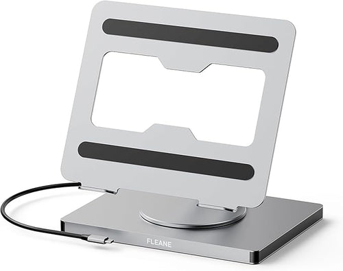 10 in 1 Laptop Docking Station Stand for MacBook Pro/Air/Surface/Dell/HP/Lenovo Mac Type-C Hub with 4K HDMI USB 3.0 SD/TF Card RJ45 PD 3.0 USB C Laptop Stand Hub with 360 Rotating Base (ST109A)