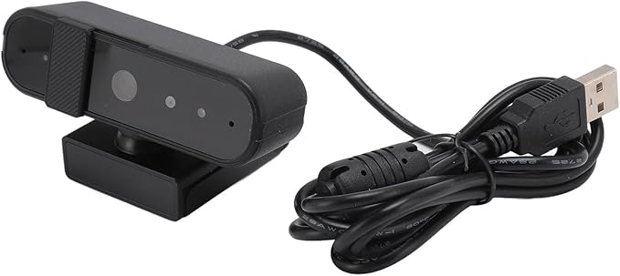 Laptop Webcam Full HD 1080P USB Webcam Facial Recognition Webcam 120 Degree Wide PC USB Webcam with Private Cover for
