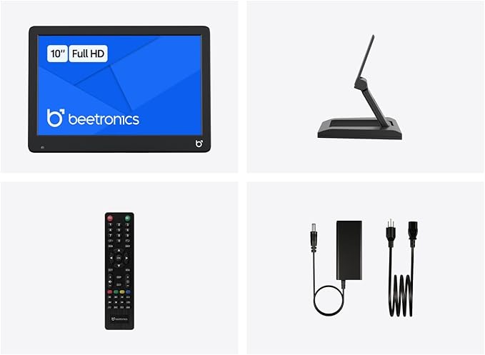 Beetronics 10 Inch Professional Monitor – Full HD 1080p IPS Display | High-Performance Durable Plastic Housing | HDMI VGA BNC RCA Inputs | Matte Screen 24/7 Operation Wide Viewing Angles | 10HD7