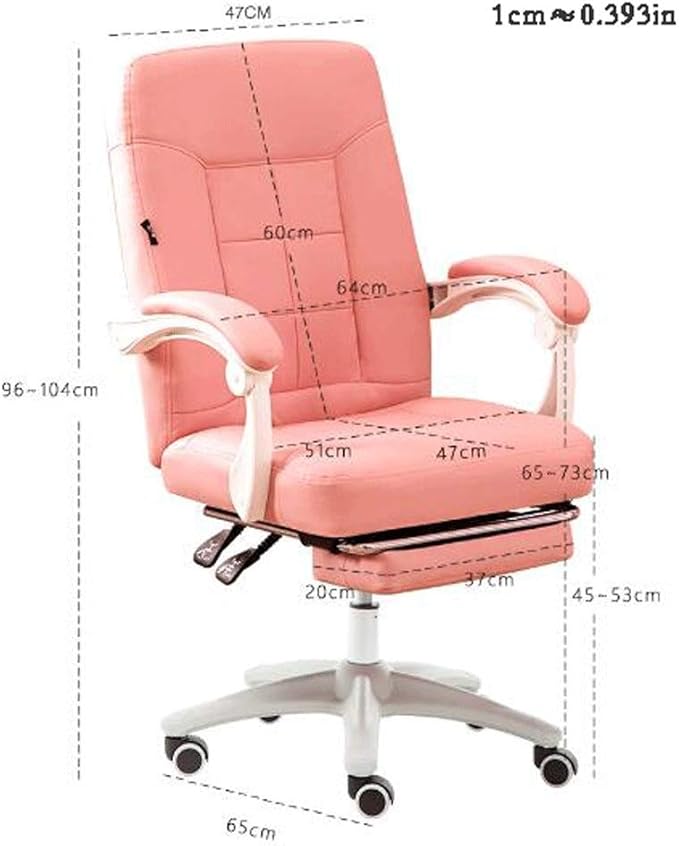 YYDS Chair E-Sports Anchor Gaming Chair High-Back Executive Ergonomic Swivel Chair Comfortable Video Gaming Chair with Footrest Ergonomically (Color : White Size : Nylon feet)