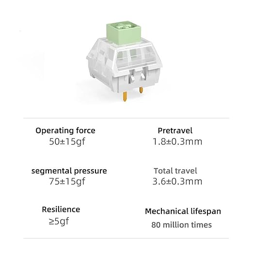 10PCS Mechanical Gaming Keyboard Shafts Heavy Dark Blue Jade Large Key Shafts(Jadeite Color30 PCS)