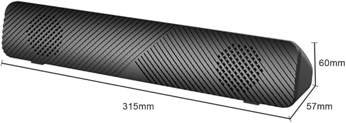 Computer Speakers for Desktop Portable Speaker Bar Computer Speaker 4D Stereo Sound Wired Computer Sound Bar USB Powered Soundbar Speaker for PC TV