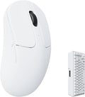 Keychron M3 Mini 4K Wireless Bluetooth 5.1/2.4 GHz/Wired Optical Mouse Ultra-Lightweight 55g Programmable PixArt 3395 Sensor with up to 26000 DPI/ 650 IPS for Windows Mac Linux - White